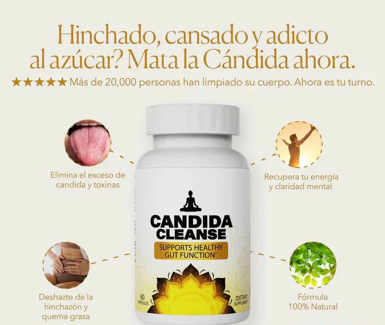 Suplemento Candida - Recupera Vitalidad, Mejor Digestión, Claridad Mental