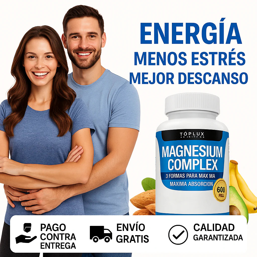 Magnesio Complex 600MG - Mayor Energía y Menor Estrés